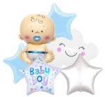Baby Boy Balloon Set of 6 (Air or Helium Fill)