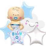 Baby Boy Balloon Set of 6 (Air or Helium Fill)