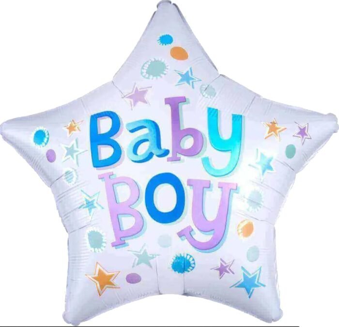 Baby Boy Balloon Set of 6 (Air or Helium Fill) - Image 5