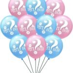 12 Pcs Gender Reveal Balloons – Boy or Girl Pink & Blue Latex Balloon Set
