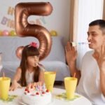 Giant Chocolate Brown Number 5 Foil Balloon - 32 Inch - Image 3