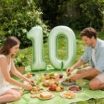 Green Number 1 Foil Balloon – Helium Party Decoration 32inches - Image 3