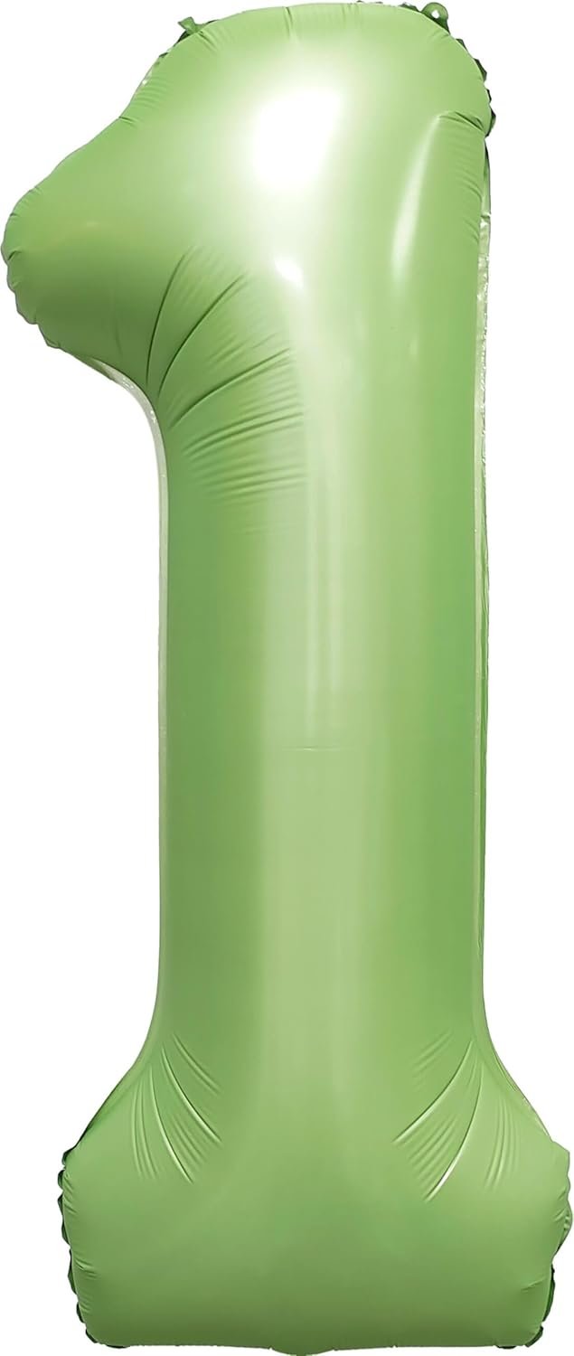 79 Green Number 1 Foil Balloon – Helium Party Decoration 32inches - Image 1