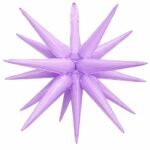 22inch Purple 14 Point Star Foil Balloon
