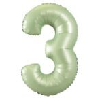 Green Number 3 Foil Balloon – Helium Party Decoration 32inches
