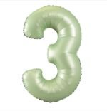 Green Number 3 Foil Balloon – Helium Party Decoration 32inches