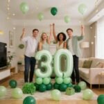 Green Number 3 Foil Balloon – Helium Party Decoration 32inches - Image 2