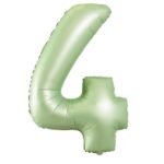 Green Number 4 Foil Balloon – Helium Party Decoration 32inches