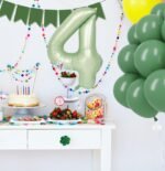 Green Number 4 Foil Balloon – Helium Party Decoration 32inches - Image 2