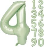 Green Number 4 Foil Balloon – Helium Party Decoration 32inches - Image 5