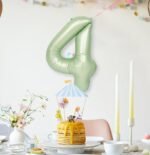 Green Number 4 Foil Balloon – Helium Party Decoration 32inches - Image 4