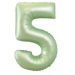 Green Number 5 Foil Balloon – Helium Party Decoration 32inches