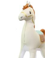 3D Self Standing Horse Foil Balloon, 57.8 X 52.3 Inch - Cream - Image 5