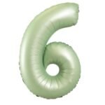 Green Number 6 Foil Balloon – Helium Party Decoration 32inches
