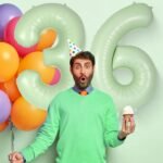 Green Number 6 Foil Balloon – Helium Party Decoration 32inches - Image 2