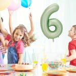 Green Number 6 Foil Balloon – Helium Party Decoration 32inches - Image 4