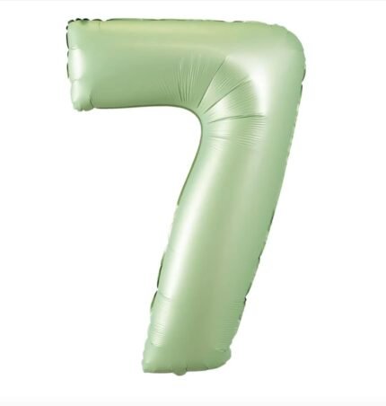Green Number 7 Foil Balloon – Helium Party Decoration 32inches