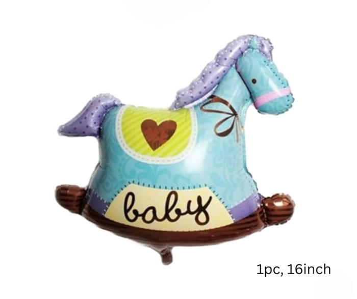 Happy Birthday Baby Boy Foil Balloon Set of 17 – Blue Letter Balloons Party Decoration - Image 6