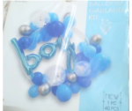 Baby Boy Balloon Arch Kit – Blue & Silver Garland Decoration Set (41pcs) - Image 2
