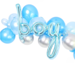Baby Boy Balloon Arch Kit – Blue & Silver Garland Decoration Set (41pcs) - Image 3