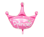 Princess Crown Foil Balloon – Pink Happy Birthday Princess Party Decoration