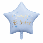 Blue 1st Birthday Balloon Set – 5PCS Baby Boy - Image 4