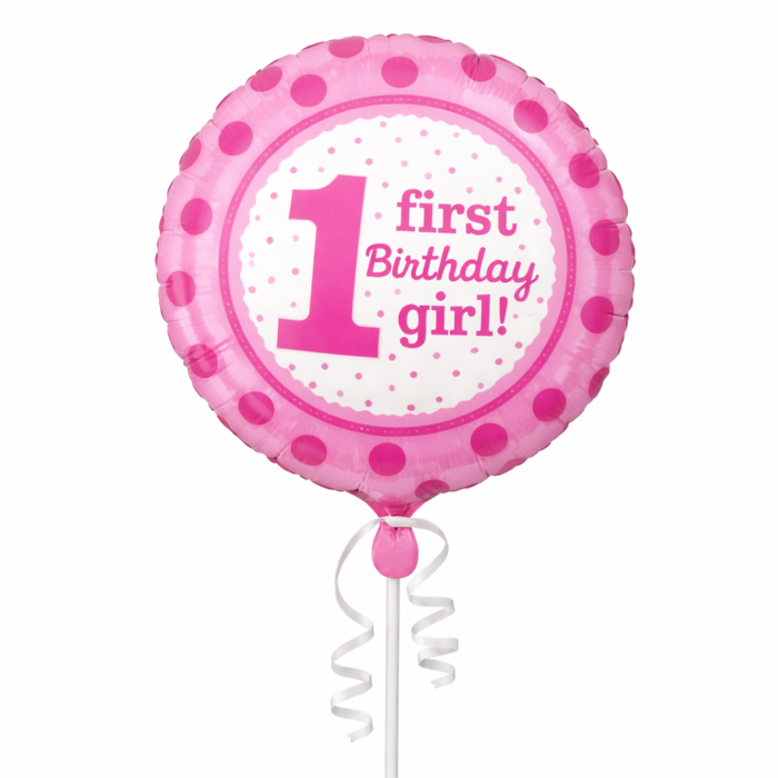 Pink 1st Birthday Balloon Set – With Number Balloon Decorations - Image 3