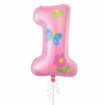 Pink 1st Birthday Balloon Set – With Number Balloon Decorations - Image 2