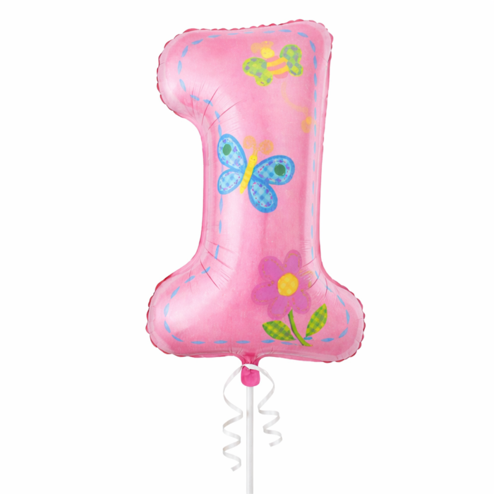 Pink 1st Birthday Balloon Set – With Number Balloon Decorations - Image 2