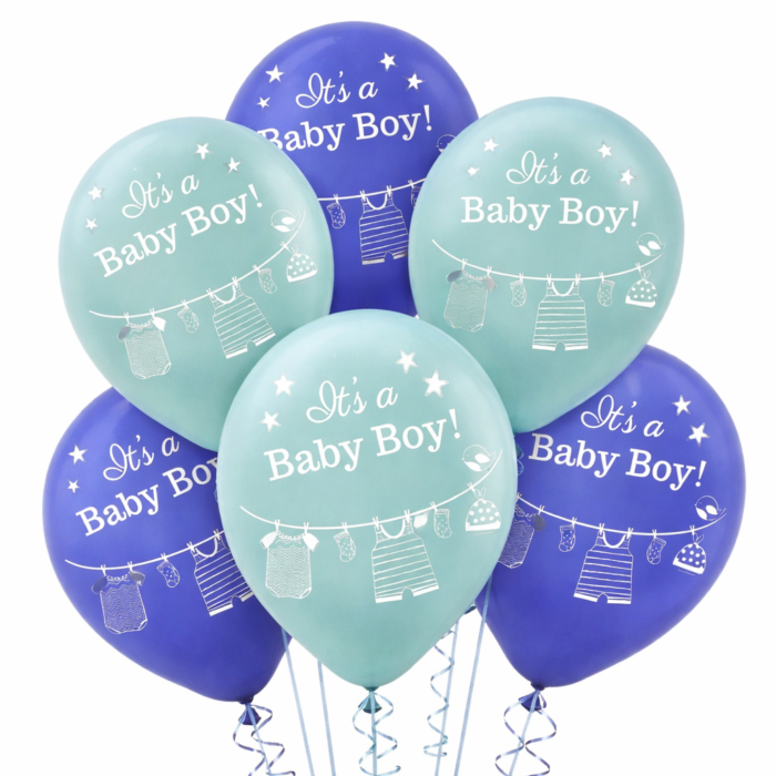 ChatGPT Image Mar 28, 2026, 01_06_40 PM Baby Boy Latex Balloons Set of 6 (Air or Helium Fill) - Image 1