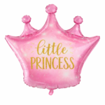 Little Princess Balloon Set of 9 – Pink Crown Foil & Latex Balloons - Image 3
