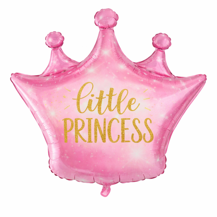 Little Princess Balloon Set of 9 – Pink Crown Foil & Latex Balloons - Image 3