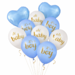 12pcs It’s a Boy Balloon Set – Blue Baby Shower Decor