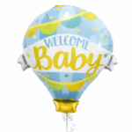 Welcome Baby Boy Balloon Set of 5 (Air or Helium Fill) - Image 2