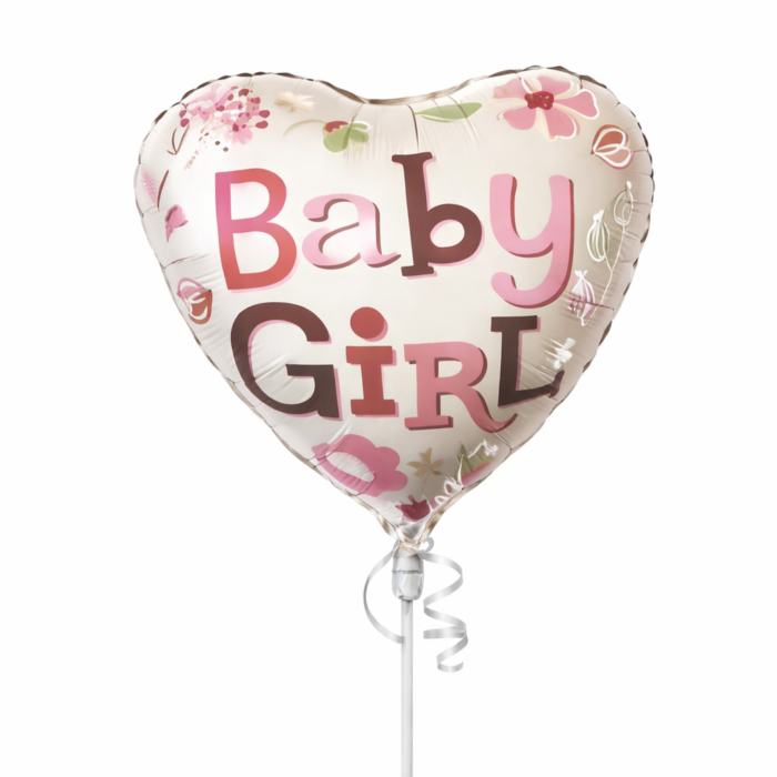 1st Birthday Girl Balloon Kit Set of 5 (Air or Helium Fill) - Image 3