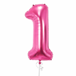 1st Birthday Girl Balloon Kit Set of 5 (Air or Helium Fill) - Image 4