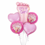 It’s a Girl Balloon Set of 5 (Air or Helium Fill)