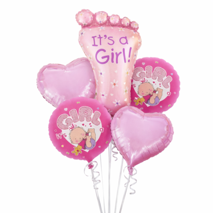 It’s a Girl Balloon Set of 5 (Air or Helium Fill)