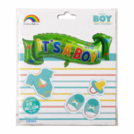 It’s a Boy Foil Balloon Banner – Baby Shower Party Decoration (Air/Helium) - Image 2