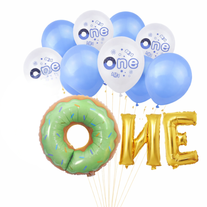 12pcs First Birthday Balloon Set – ONE Party Decor - Image 1