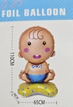 Cute Baby Boy Foil Balloon -  (110 x 65 x 48 cm) - Image 4