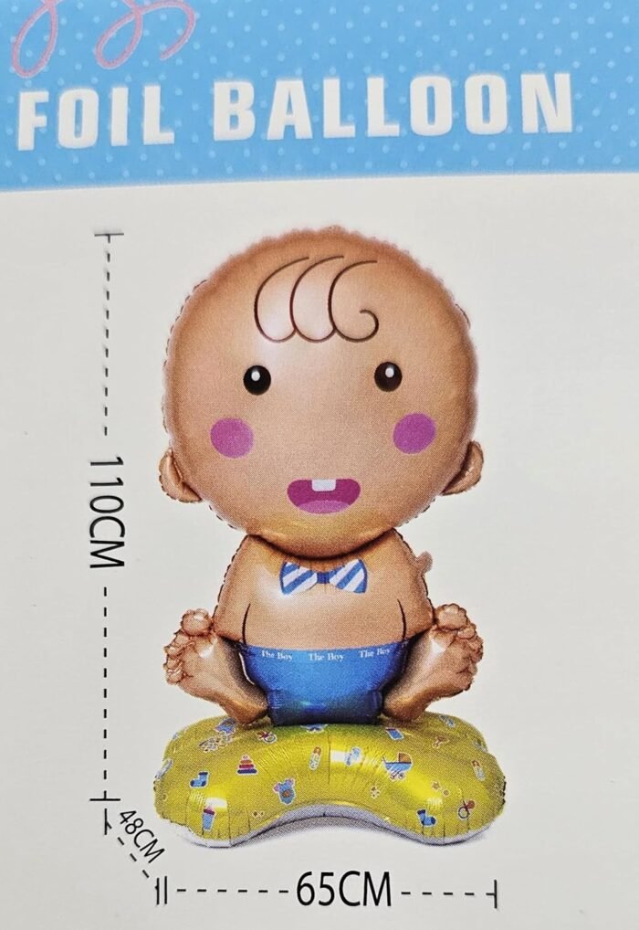 Cute Baby Boy Foil Balloon -  (110 x 65 x 48 cm) - Image 4