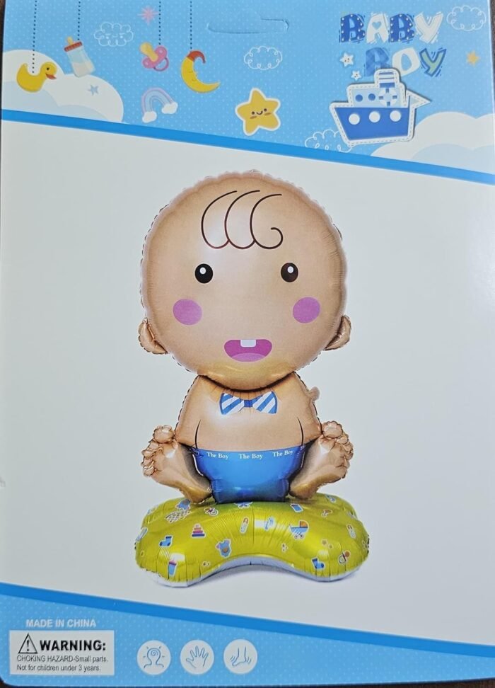 Cute Baby Boy Foil Balloon -  (110 x 65 x 48 cm) - Image 3