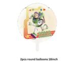 Set of 5 cartoon character foil balloons - Image 3