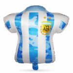 Football Jersey Foil Balloon Green White Shirt Shape