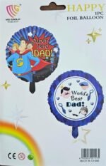 Father's Day Round Foil Balloons - Image 3