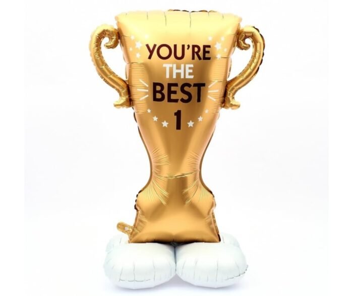 Self standing Big golden trophy cup foil balloon - Image 5