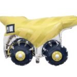 Self standing Dumper truck foil balloon