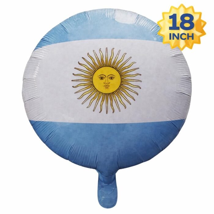 Soccer Theme Foil Balloon Blue White - Image 2