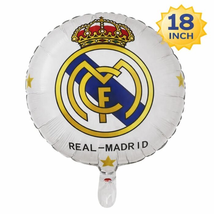 Round Football Style Party Balloon - Image 2